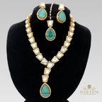 Yasmeen Dublet stone Polki  set