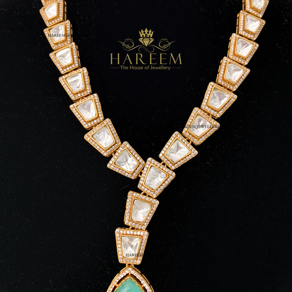 Yasmeen Dublet stone Polki  set