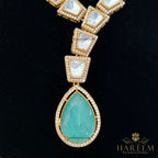 Yasmeen Dublet stone Polki  set