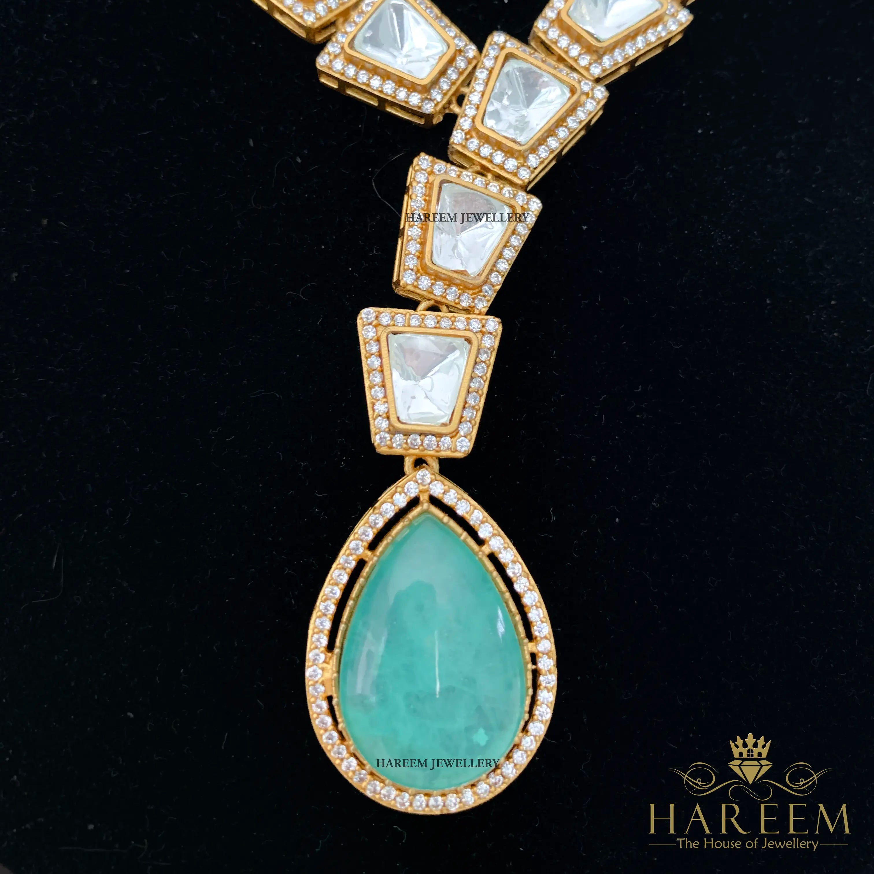 Yasmeen Dublet stone Polki  set
