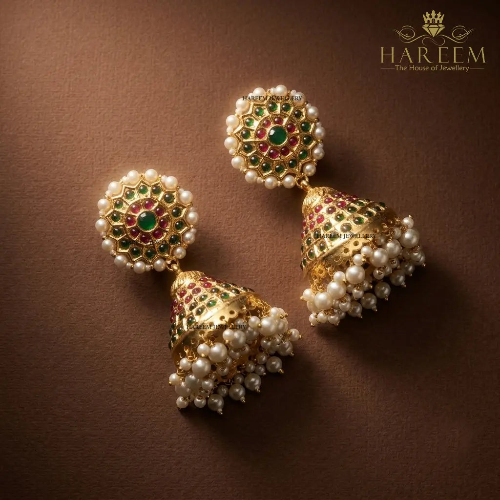 Meherbano - Thappa Kundan Earrings