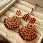 Sookaina Chand Baly Earrings and Tika Combo