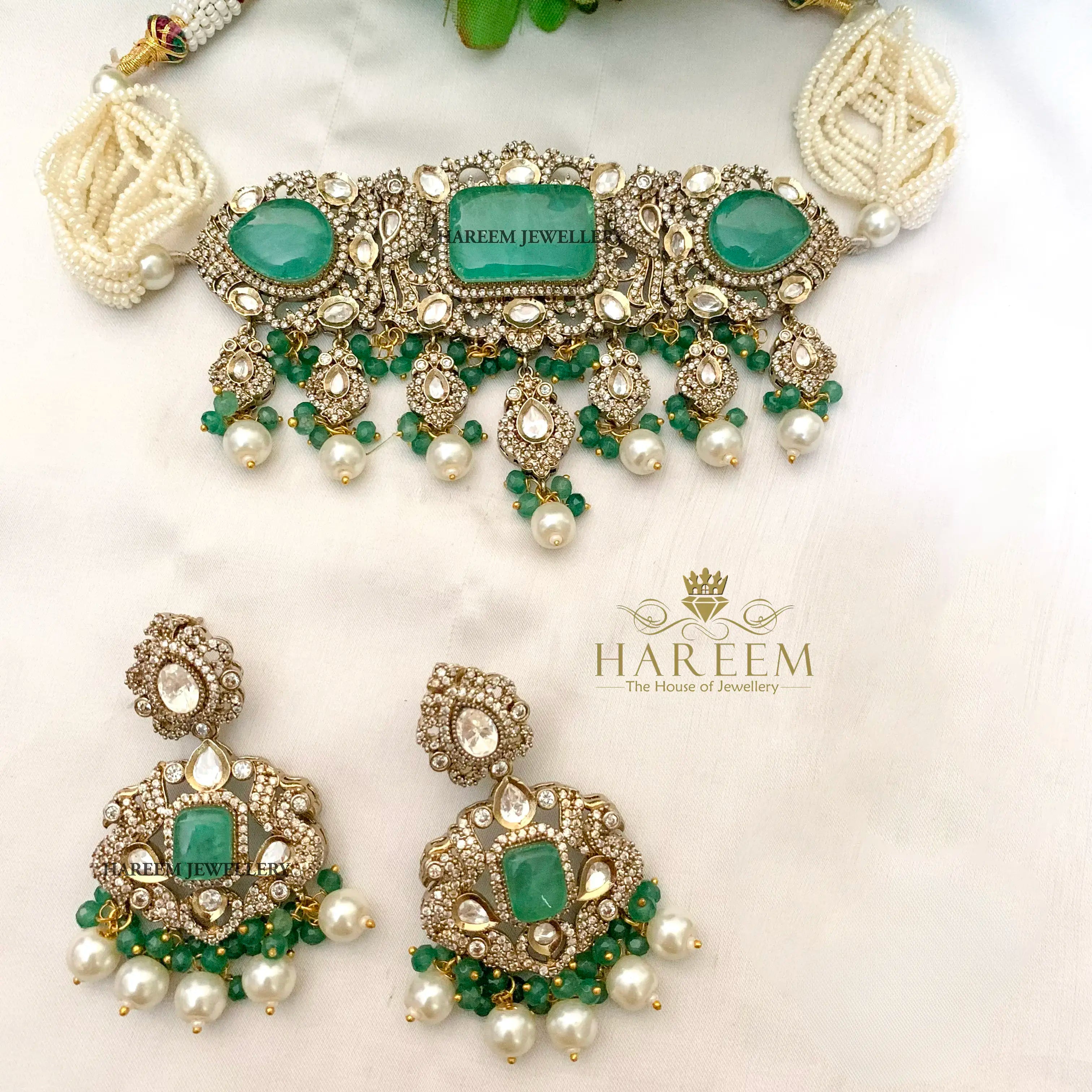 Aliya Dublet stone Mossanite set