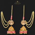 Beena Gold Platted Traditional Set