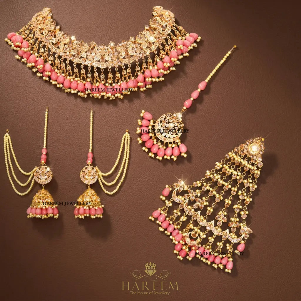Beena Gold Platted Traditional Set
