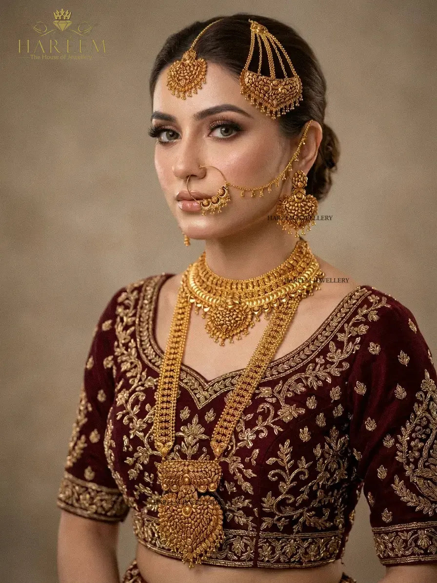 Mona Gold Bridal set