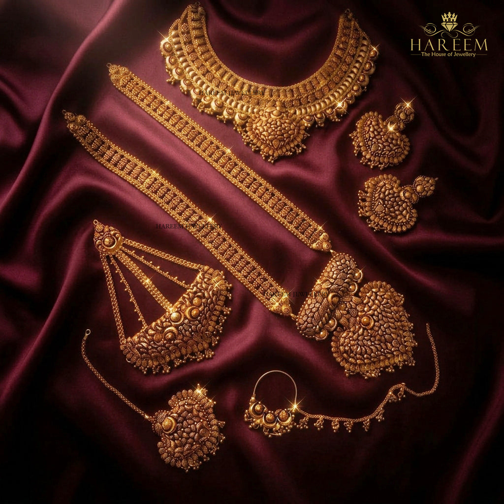 Mona Gold Bridal set