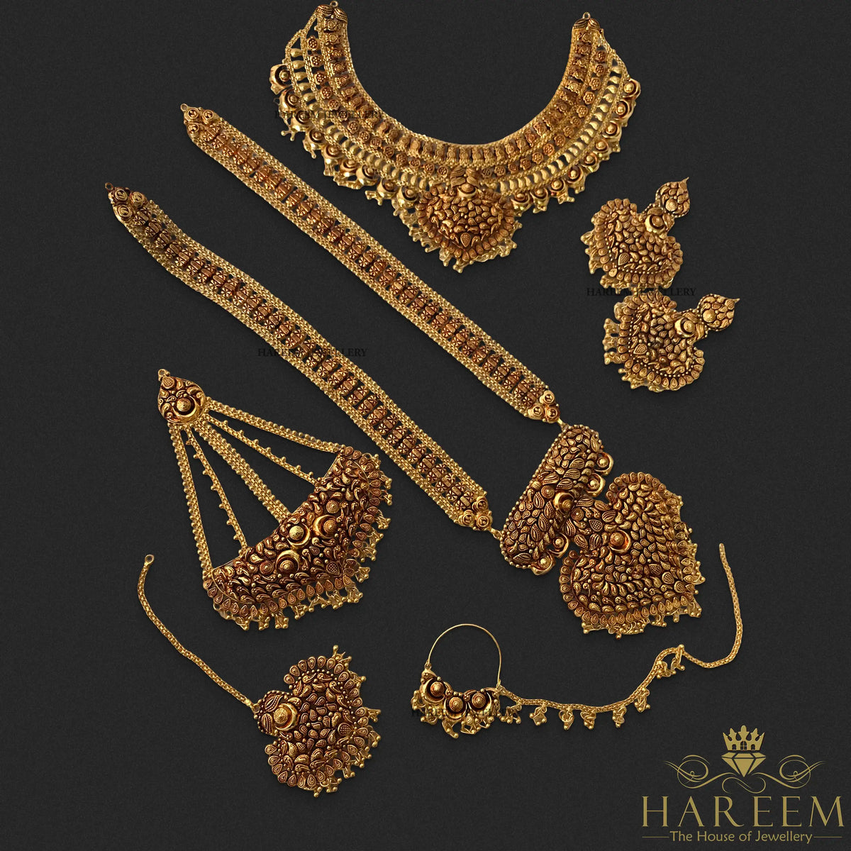 Mona Gold Bridal set