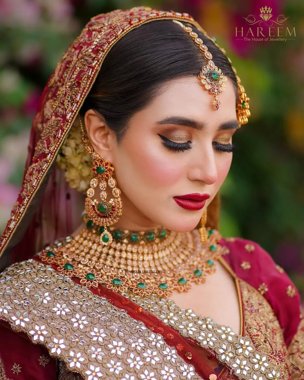 Malaika Gold platted Bridal Set