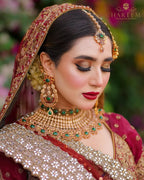 Malaika Gold platted Bridal Set
