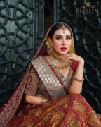 Malaika Gold platted Bridal Set