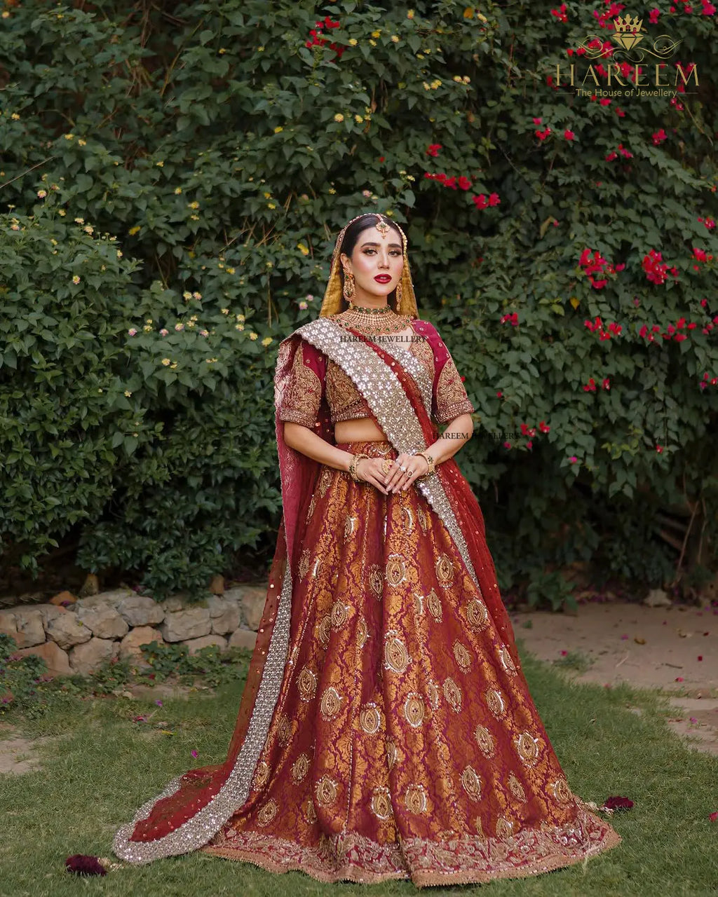 Malaika Gold platted Bridal Set