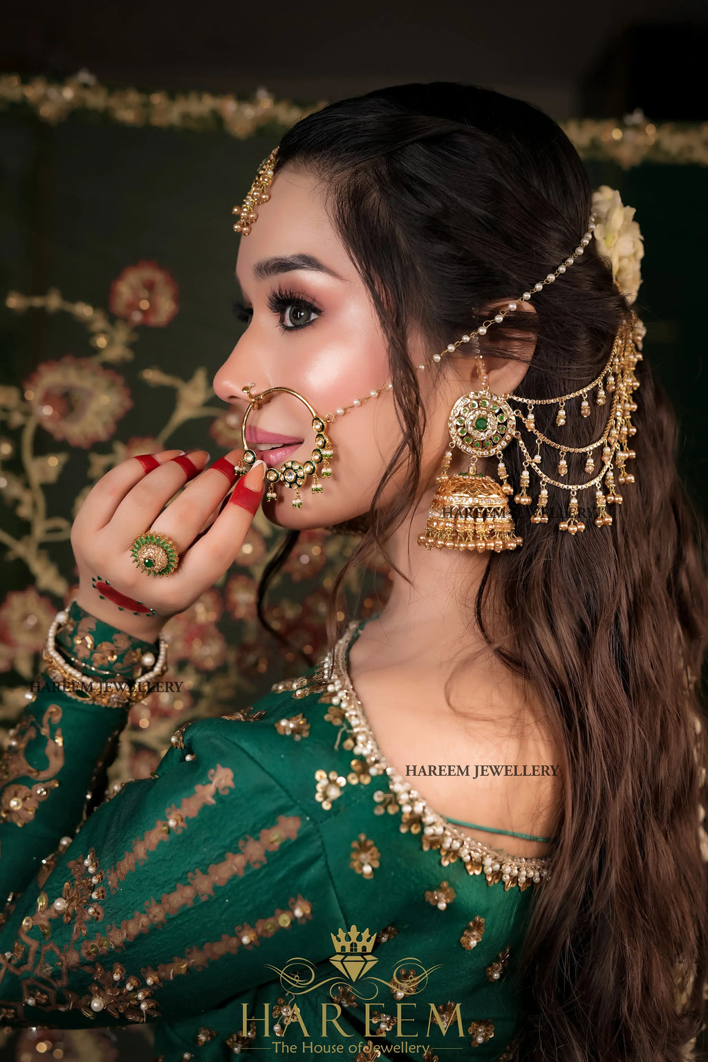 PARITI Hyderabadi Heritage Earrings tika Combo