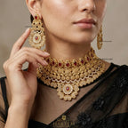 Zoya Gold platted traditional Bridal set