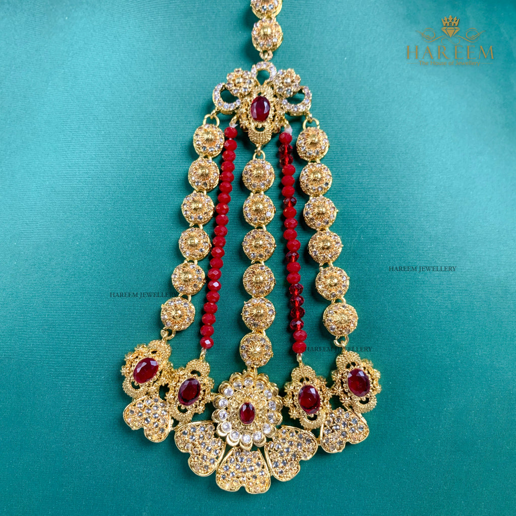 Zoya Gold platted traditional Bridal set