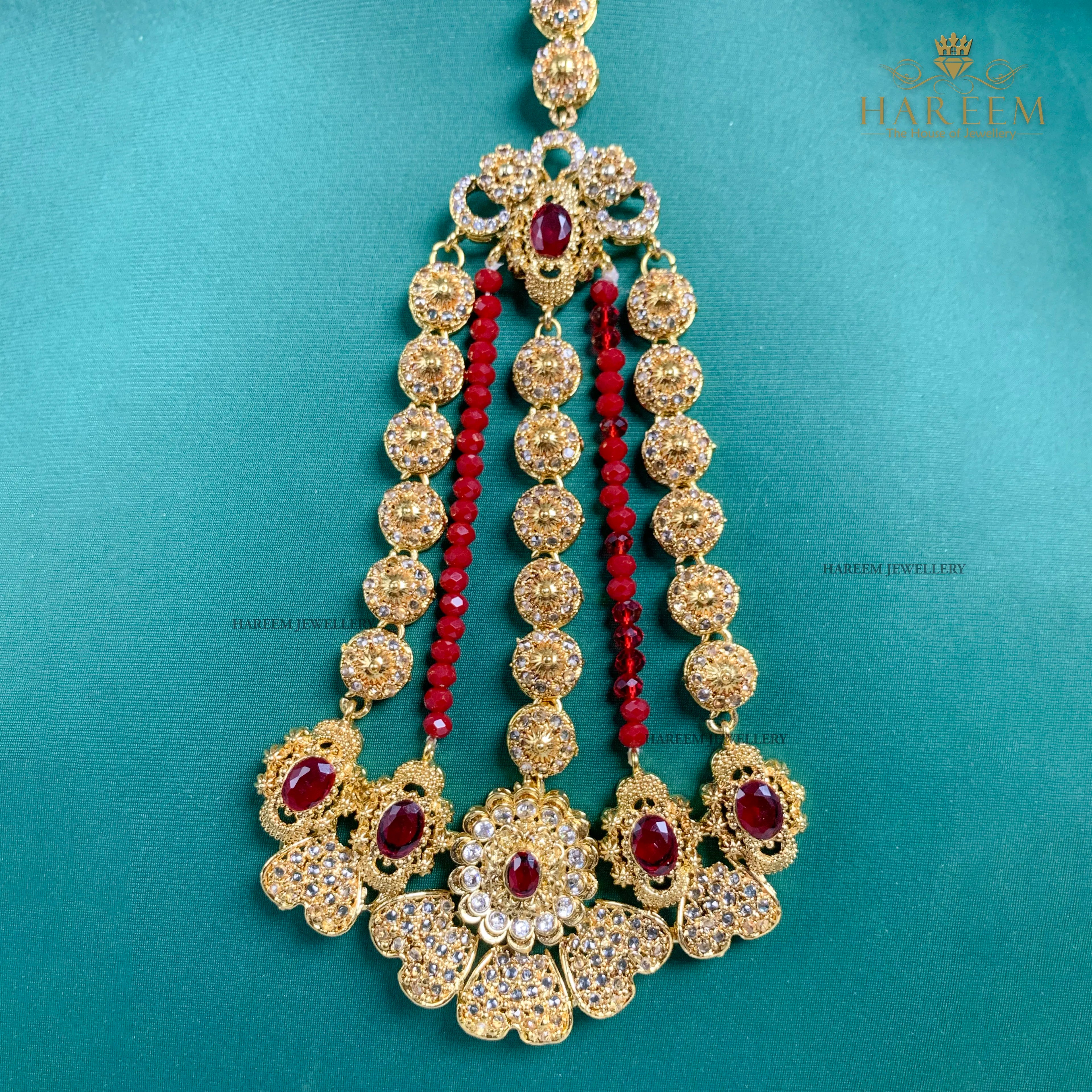 Zoya Gold platted traditional Bridal set
