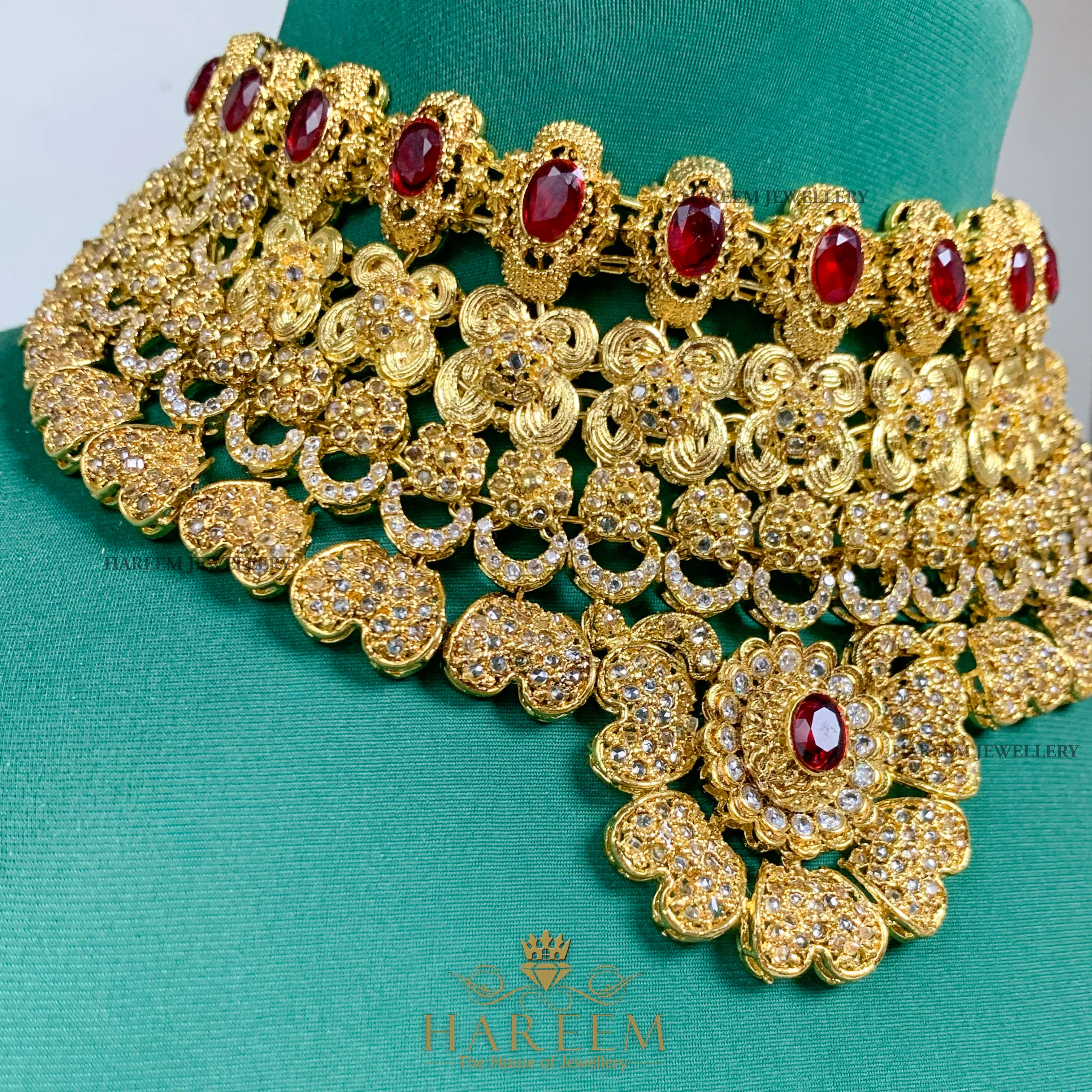 Zoya Gold platted traditional Bridal set