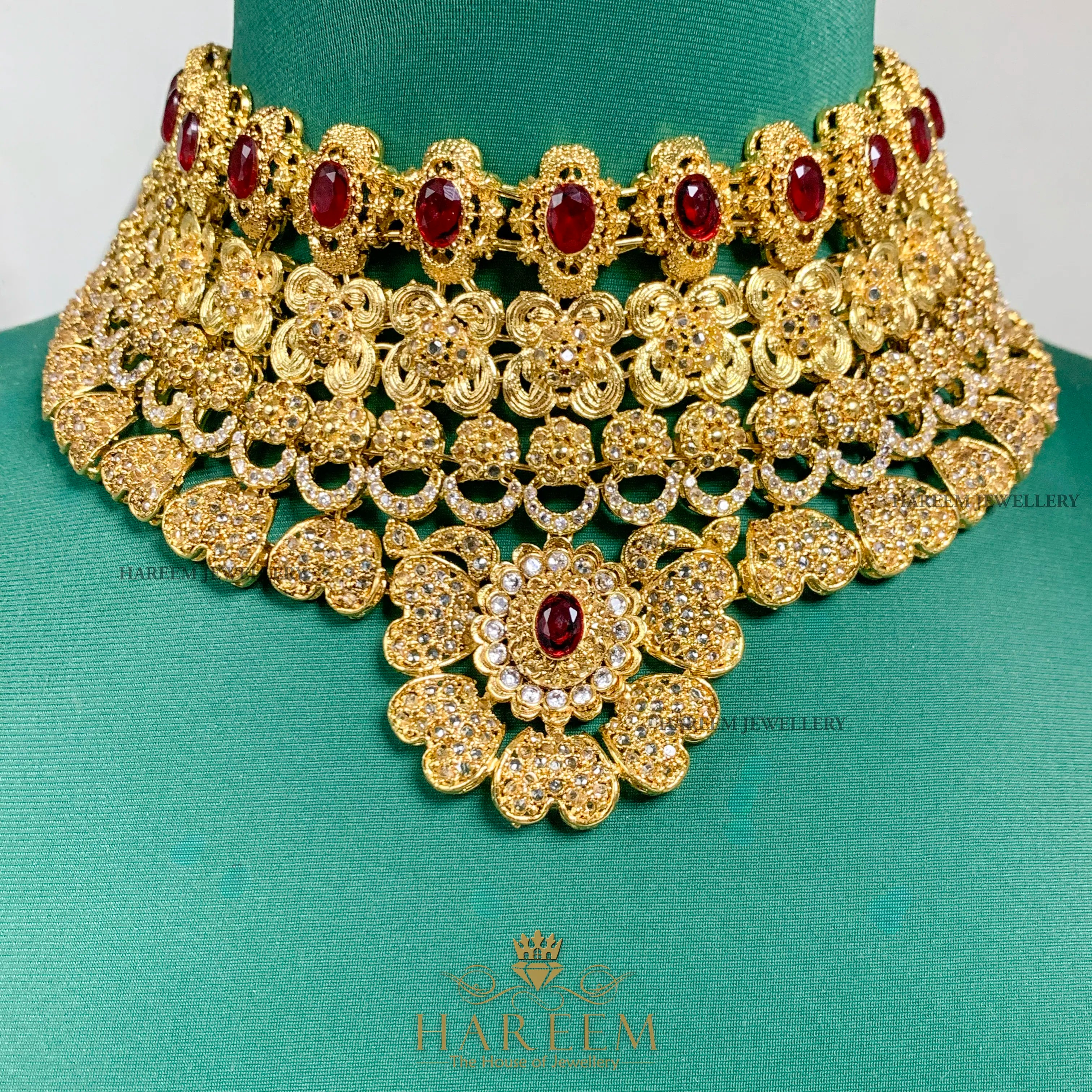Zoya Gold platted traditional Bridal set