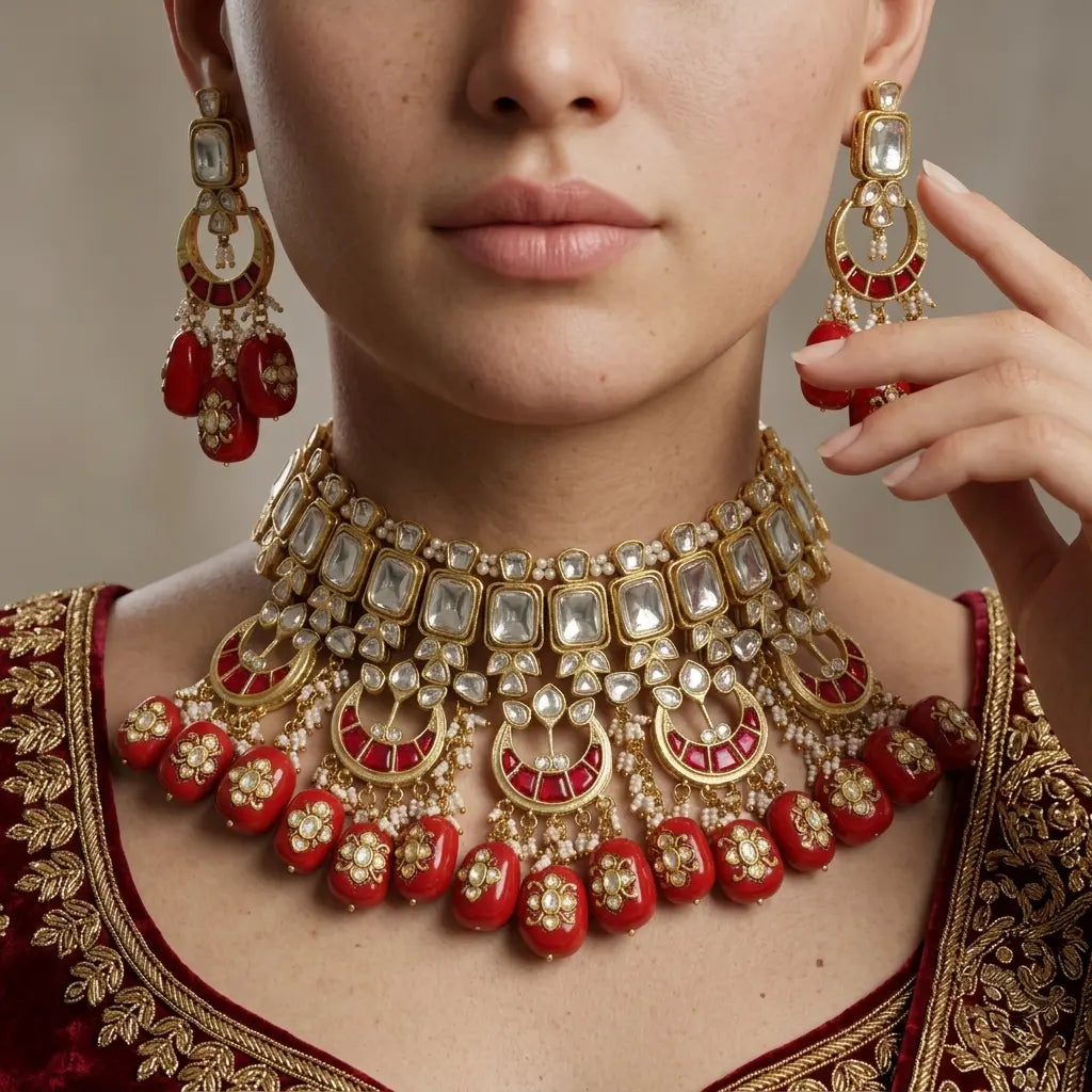 Margarita Polki Kundan set