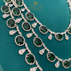 Amour 3 Layers of  Dimonte American Diamond Necklace Set