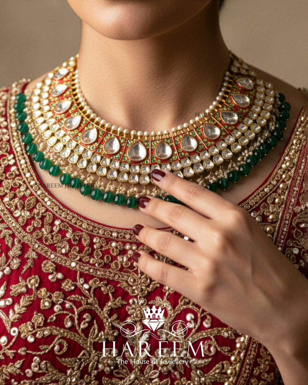 Baila Polki Kundan set